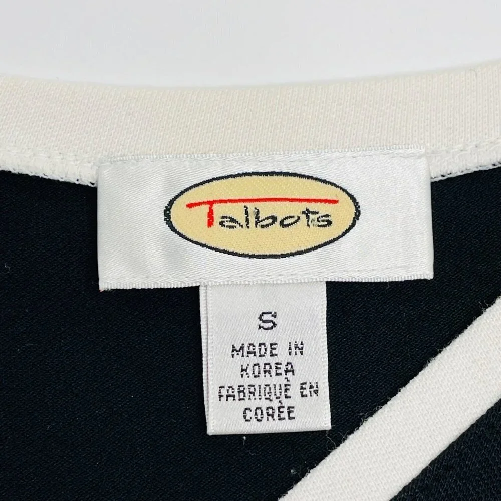 Vintage‎ Talbots Maxi Dress Womens S Black Knit V Neck Shift Career Wear Casual - Picture 3 of 11